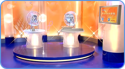 The view of TV studio where German Lotto draws take place.
