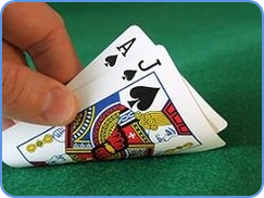 cards used to play blackjack game