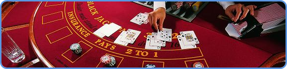 blackjack casino table