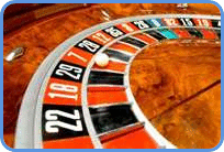 Roulette wheel in casino picture