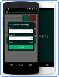 Smarket Mobile - Android betting application