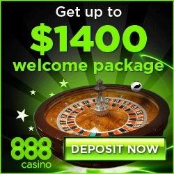 888Casino up to $1400 welcome bonus
