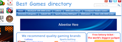Top horizontal banner on home-page