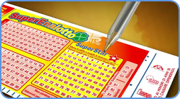 Superenalotto blank coupon play-slip