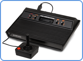 Atari 2600 gaming cartridge console