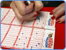 Megamillions player choose lottery numbers