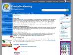 Michigan Lottery Charitable Gaming page view
