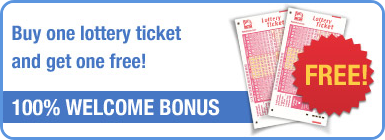 Free lottery ticket as welcome bonus