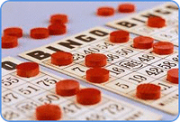 Playing bingo at home for fun